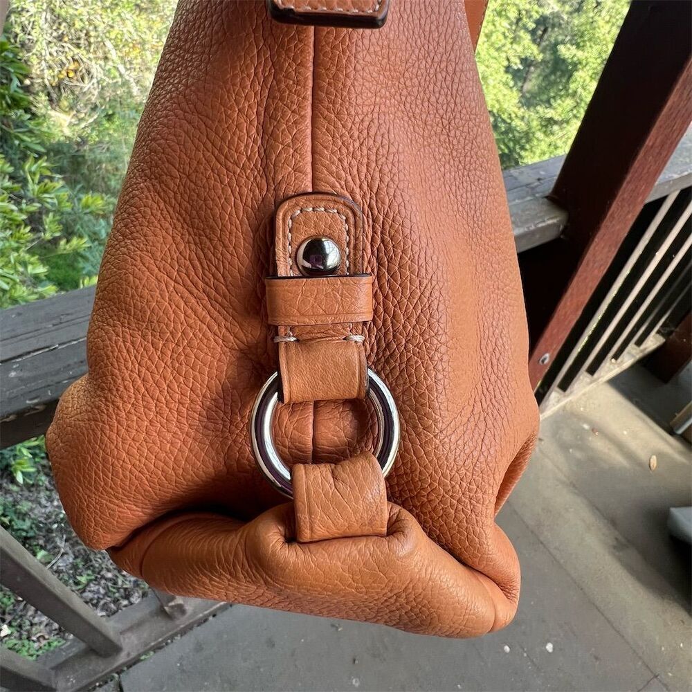 VINTAGE COACH Leather Crossbody Shoulder Bag Zip Top Purse AUTHENTIC - Picture 9 of 13